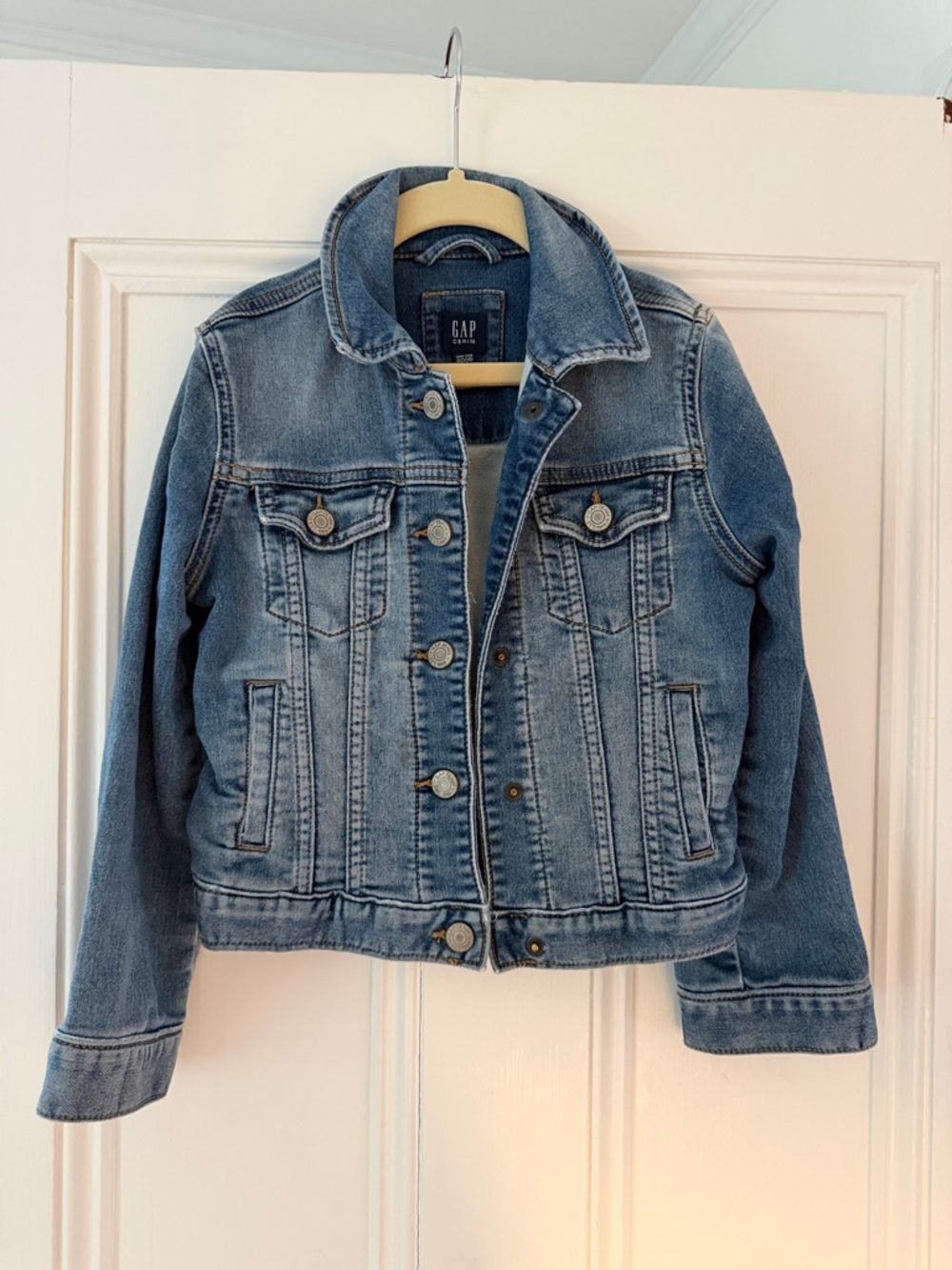 GAP Kids Medium Wash Blue Denim Jacket